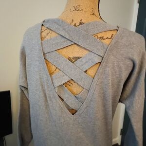 Woven Heart sweater xs